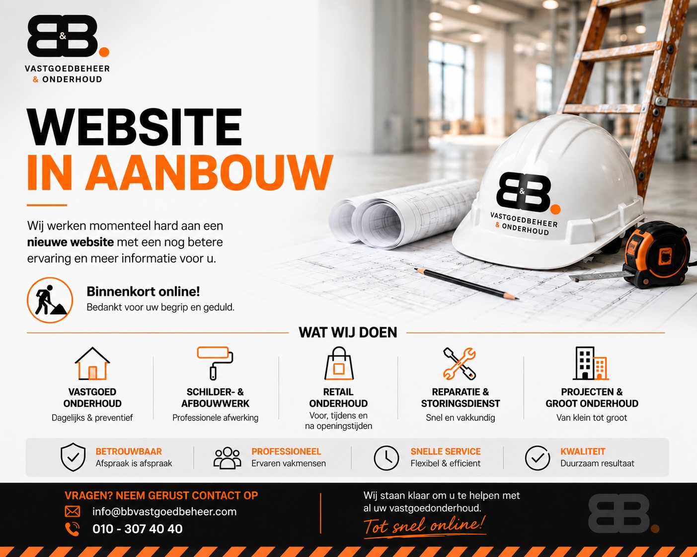 B&B Vastgoedbeheer & Onderhoud - website in aanbouw